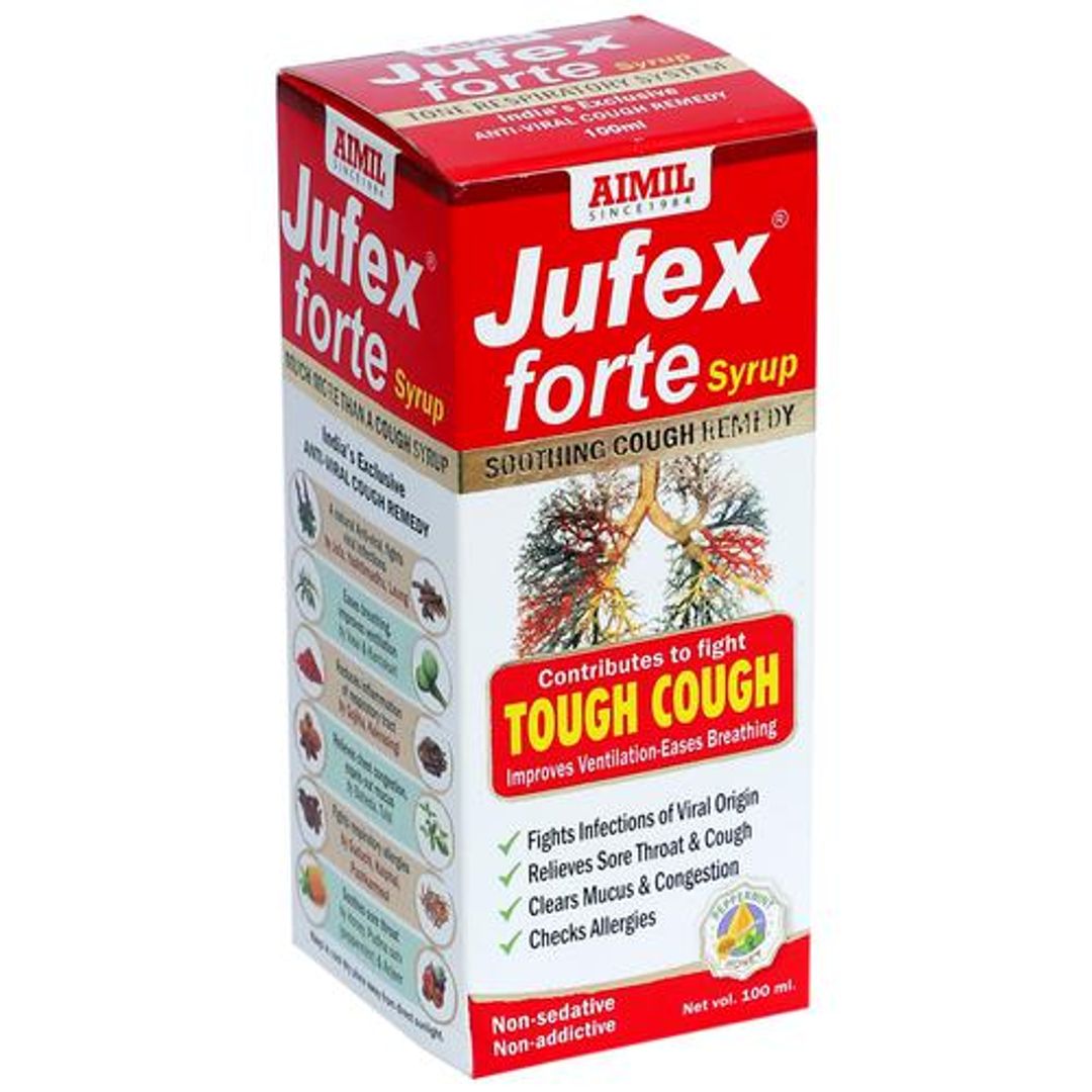 Jufex Forte Syrup - Provides Relief From Cough, Sore Throat