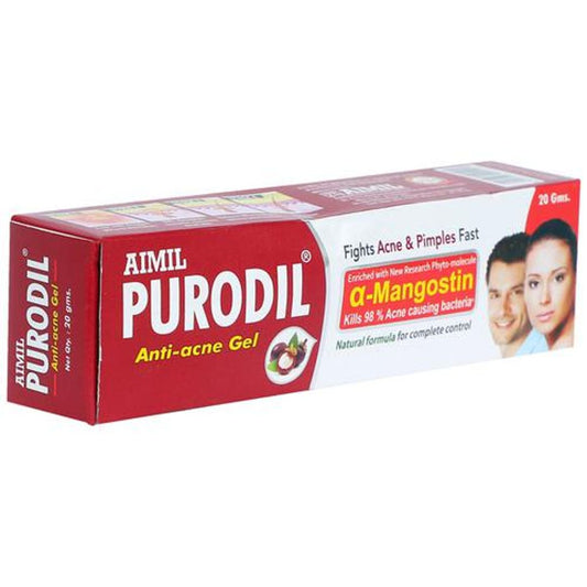 Purodil Anti-Acne Gel - Natural Formula, For Skin Infections, Fights Acne & Pimples
