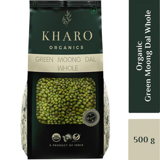 Green Moong Dal Whole - Organic, Non GMO, Rich In Protein & Fibre, Chemical Free