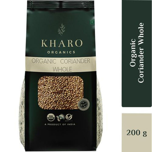 Organic Dhaniya/Coriander Whole - 100% Natural, Non GMO, Chemical Free