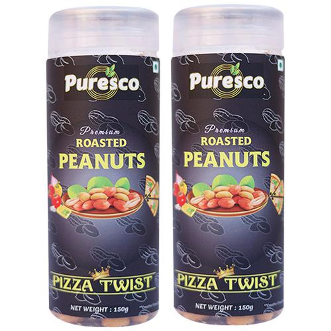 Premium Roasted Peanuts - Healthy, Pizza Twist Flavour