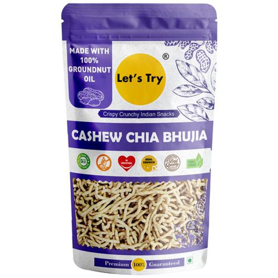 Cashew Chia Bhujia Snacks - Crispy, Crunchy, High In Quality