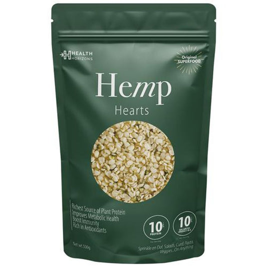Hemp Hearts - With Fatty Acids, Perfectly Balanced Omega 6, 3, Amino Acids, 0% Cholesterol, Vegan, Soy-free, Gluten-Free