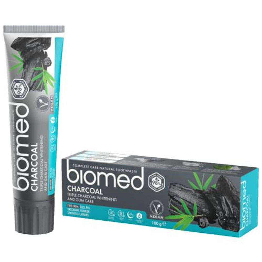 Charcoal Toothpaste - Triple Whitening & Gum Care, Complete Care, Natural