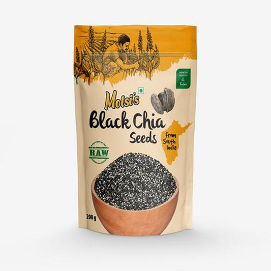 Black Chia Seeds - Rich Omega-3 Fatty Acids & Calcium, Lowers Blood Pressure