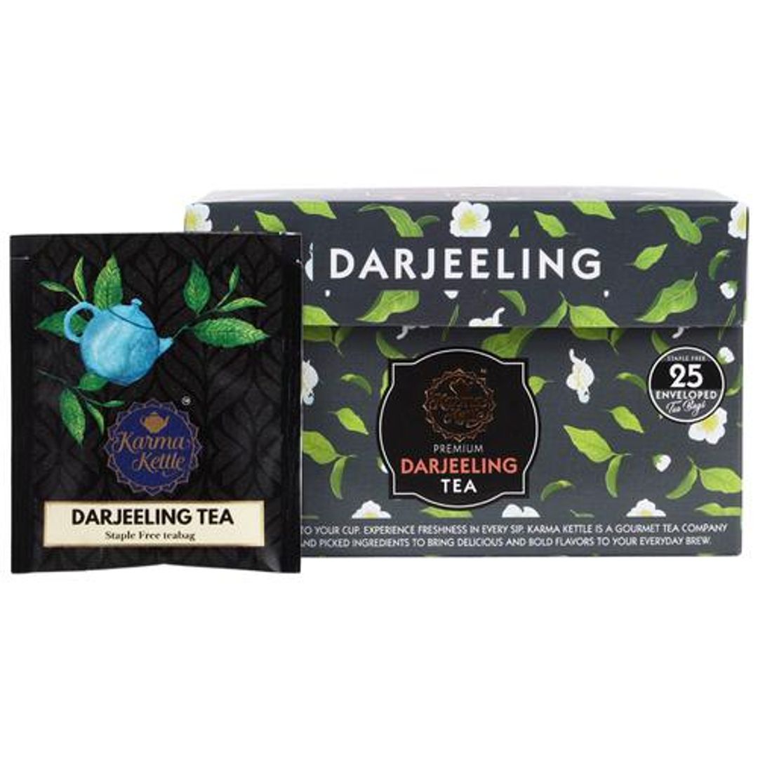 Premium Darjeeling Tea - Made With Whole Herbs, Spices, Long Leaves & Floral Elements