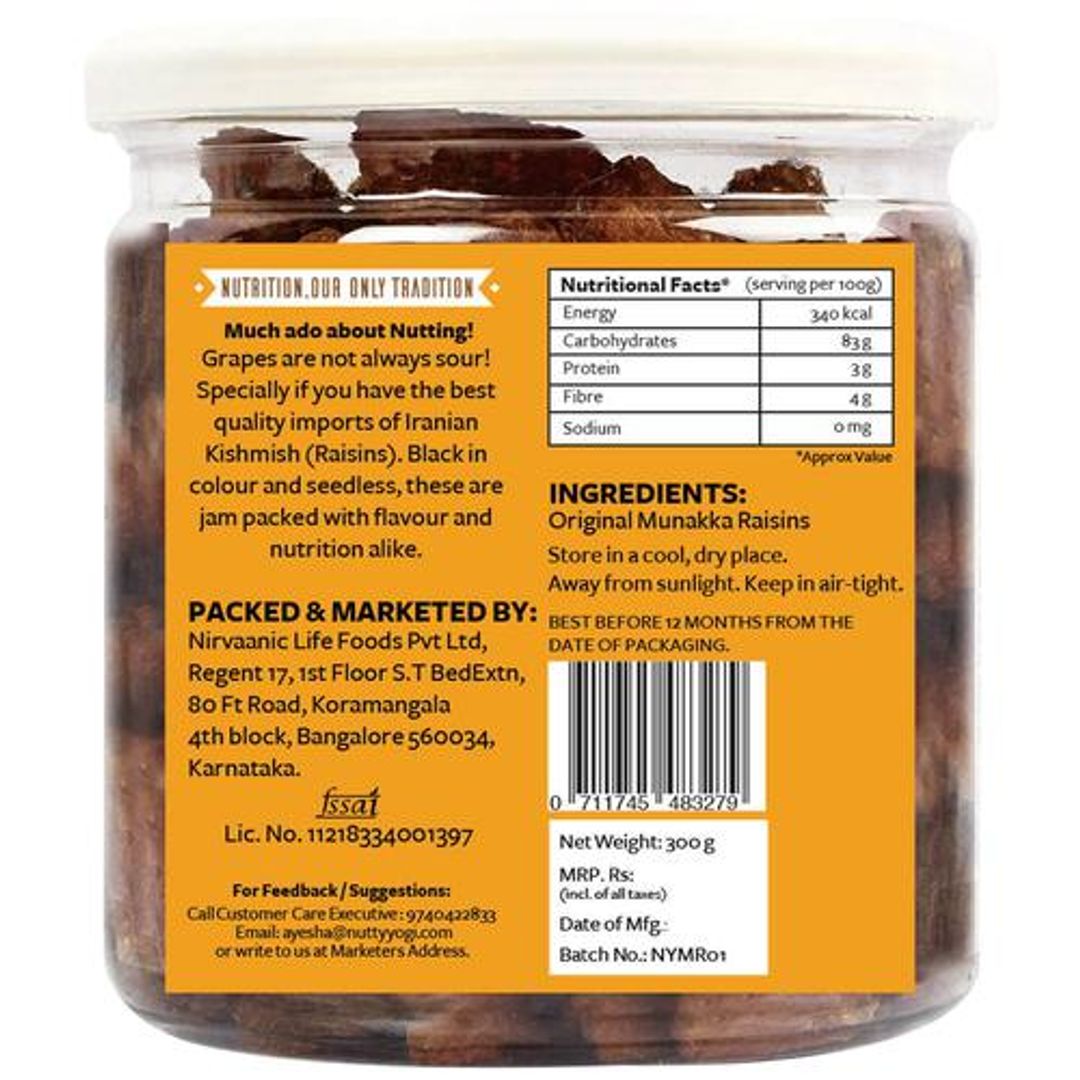 Munakka Raisins - Rich In Antioxidants & Vitamins, Slows Premature Ageing