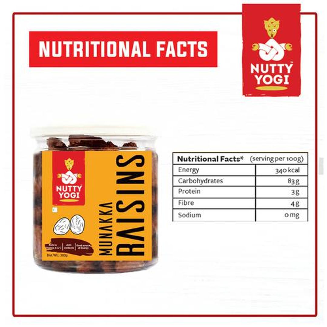 Munakka Raisins - Rich In Antioxidants & Vitamins, Slows Premature Ageing