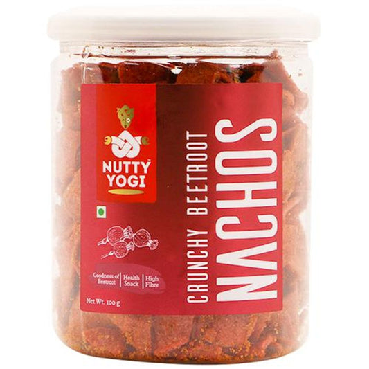 Crunchy Beetroot Nachos - High In Fibre, Healthy, Mexican Snack