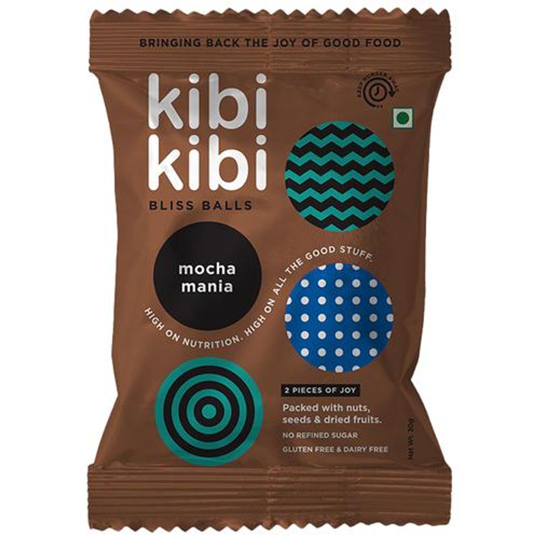 Bliss Balls - Nuts, Seeds & Dry Fruits, No Added Sugar, Gluten Free, Mocha Mania