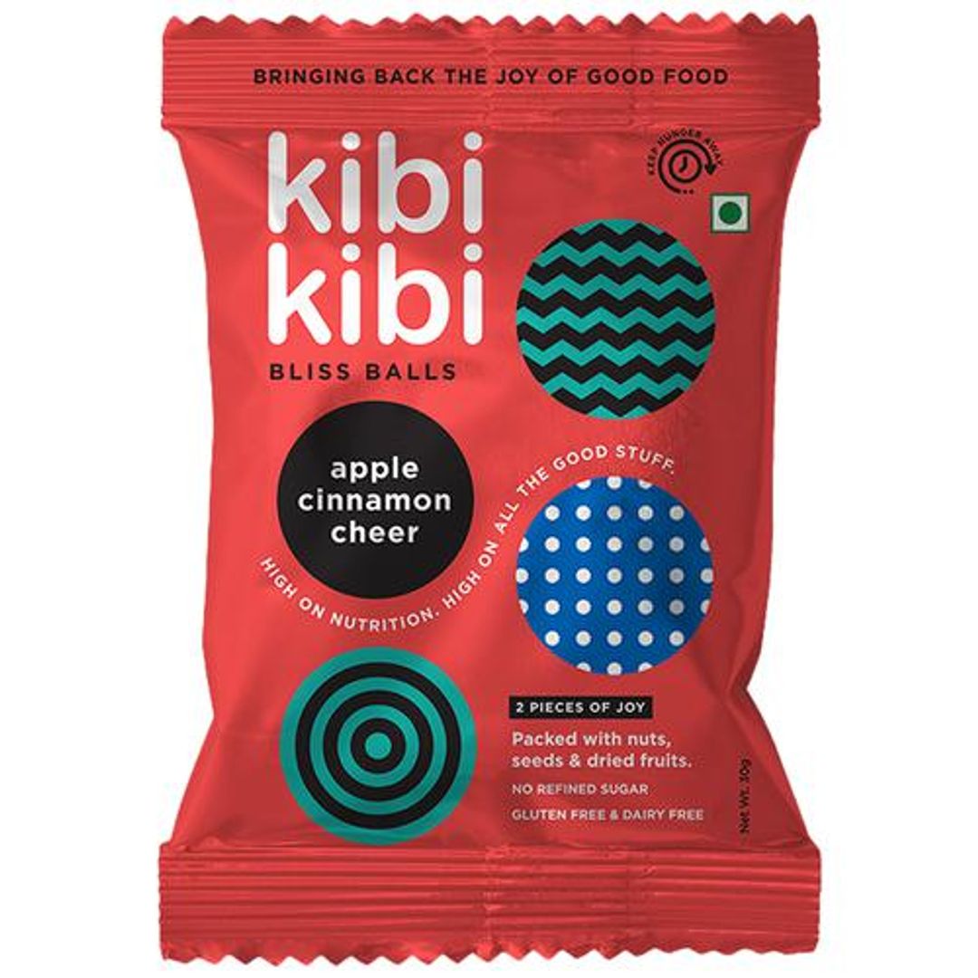 Bliss Balls - Nuts, Seeds & Dry Fruits, No Added Sugar, Gluten Free, Apple Cinnamon Cheer