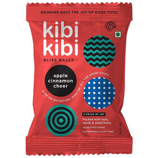 Bliss Balls - Nuts, Seeds & Dry Fruits, No Added Sugar, Gluten Free, Apple Cinnamon Cheer