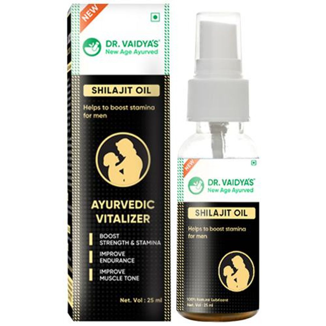Shilajit Oil - Ayurvedic Vitaliser, Boosts Strength & Stamina, Improves Endurance, For Men