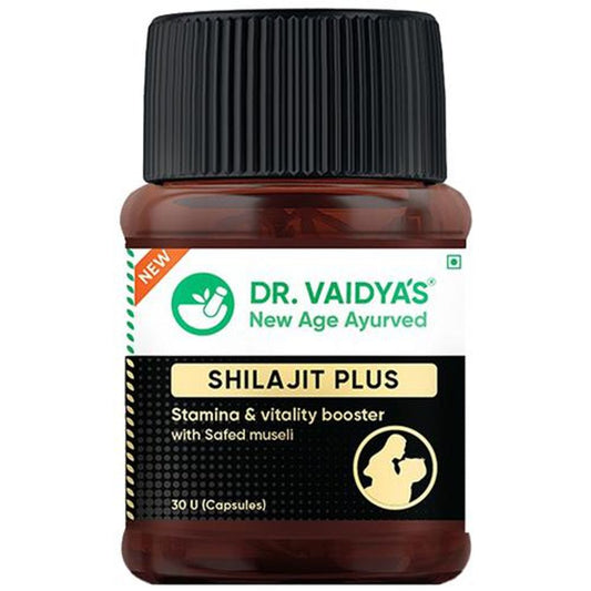 Shilajit Plus Capsules - With Safed Muesli, Ayurvedic Formula, Boosts Vitality & Stamina