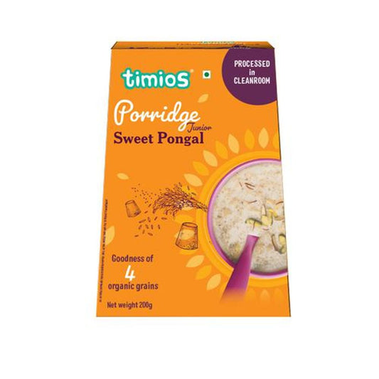 Porridge Junior Sweet Pongal - Goodness Of 4 Organic Grains, Rich In Protein & Fibre, Easy To Digest