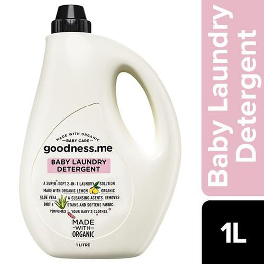 2-In-1 Baby Laundry Detergent & Conditioner - Organic, pH Balanced, Colour Protection, Hypoallergenic