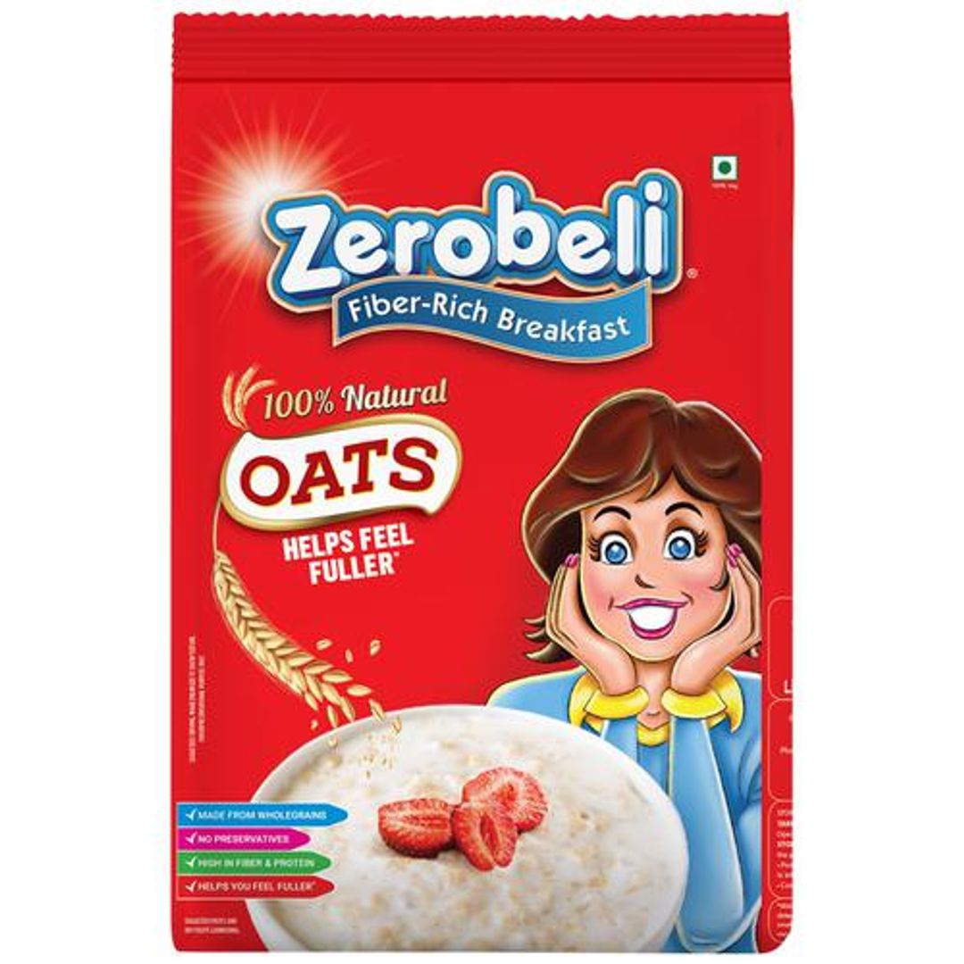 Oats - 100% Natural Wholegrain, High In Fibre & Protein, Helps Feel Fuller