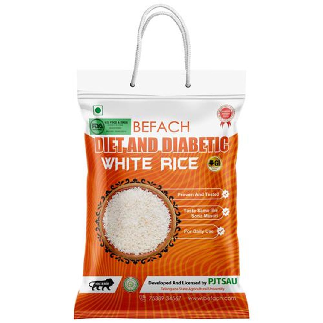 Diet & Diabetic White Rice - Proven & Tested, Taste Like Sona Masuri