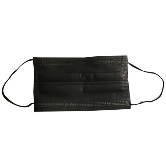 Surgical Face Mask - Black, 3 Ply Spun Bound, From Harmful Protection