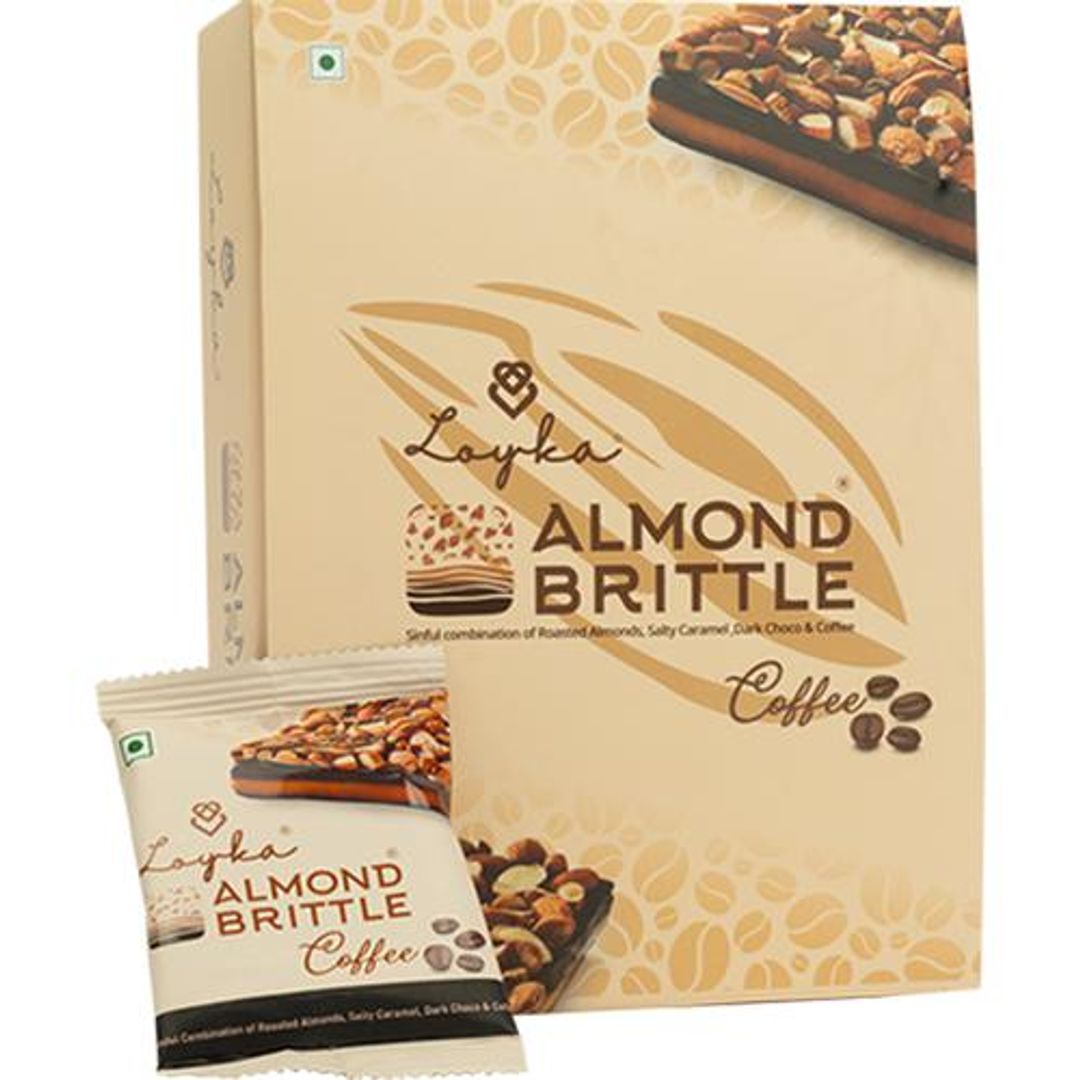 Coffee Almond Brittle Chocolate - Salted Caramel Blend, Rich, No Added Sugar