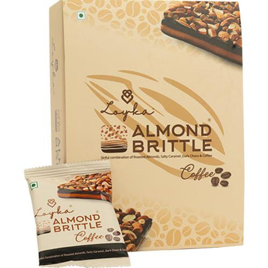 Coffee Almond Brittle Chocolate - Salted Caramel Blend, Rich, No Added Sugar