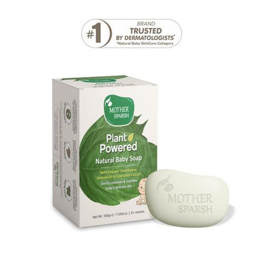 Plant Powered Natural Baby Soap - Gently Cleanses & Soothes Skin, 0+ Months