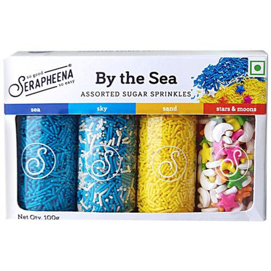 By The Sea Sugar Sprinkles - Assorted Colours & Designs, For Cake Decoration