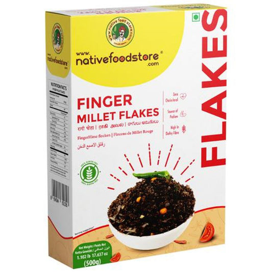 Ragi/Finger Millet Flakes - Rich In Protein & Fibre, No Cholesterol, Gluten Free