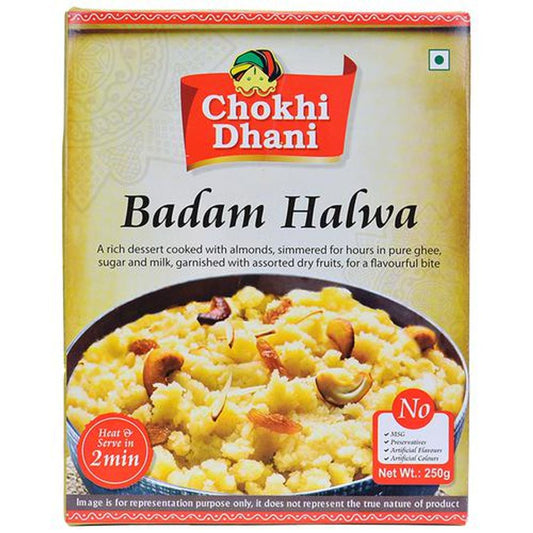 Badam Halwa - Ready To Eat, Heat & Serve Rich Almond Dessert
