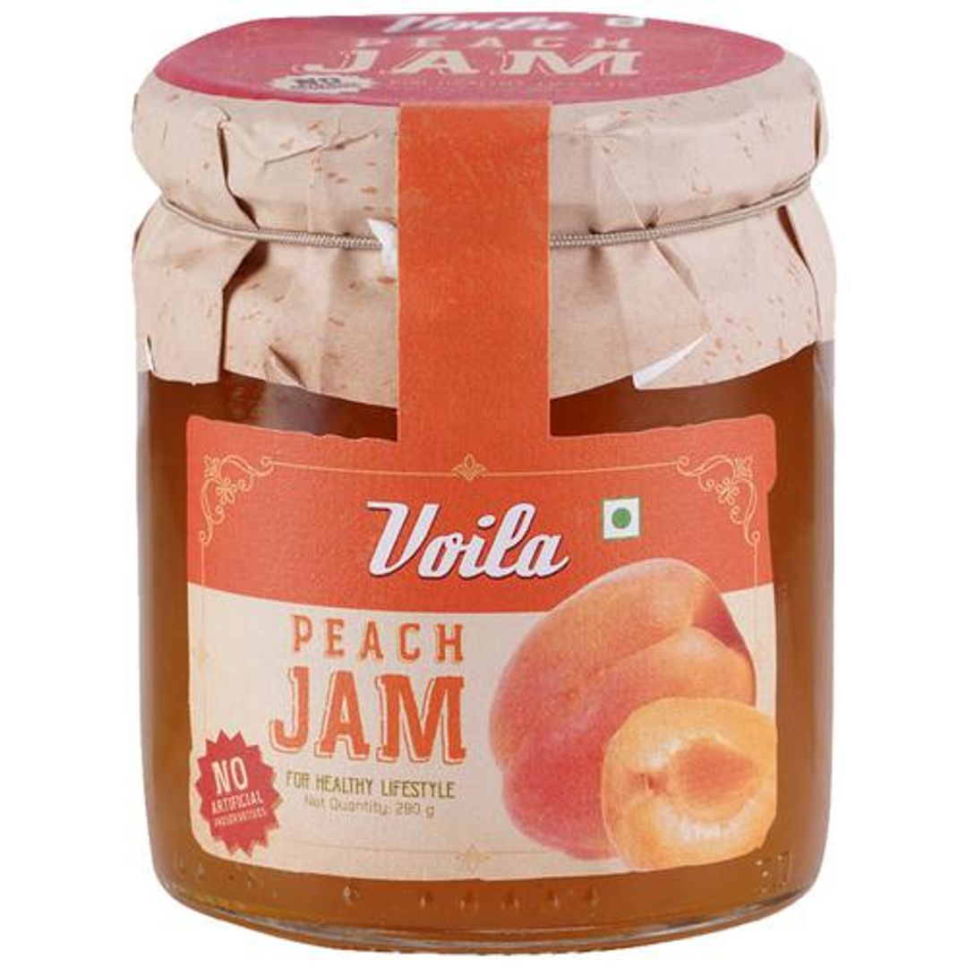 Portuguese Peach Jam - All Natural, No Preservatives, For Spread, Dessert Toppings