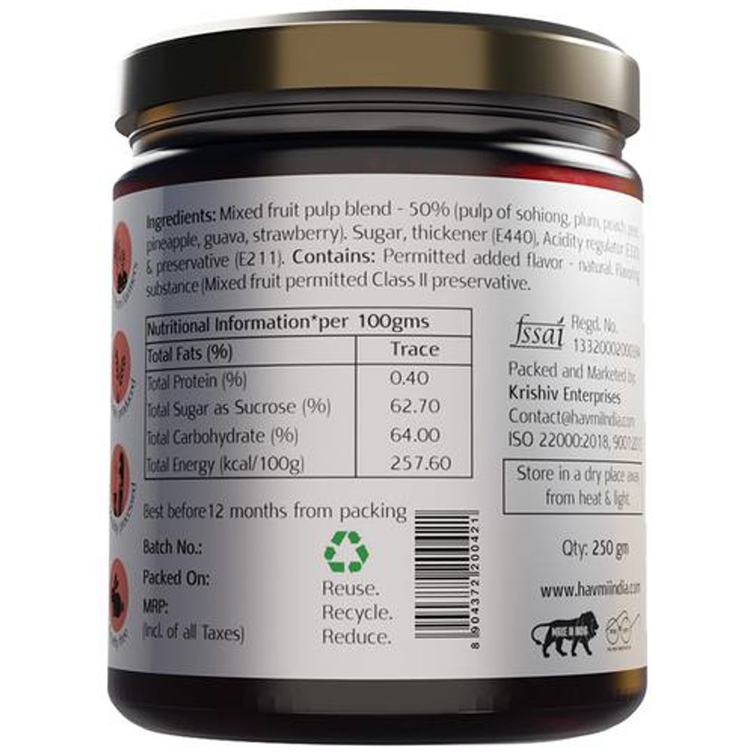 Mixed Fruit Jam - Tangy Flavour, Rich In Nutrients & Fibre