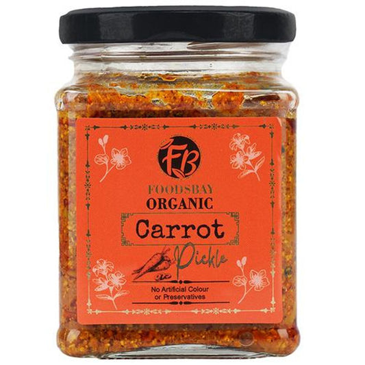 Organic Carrot Pickle - No Artificial Colours Or Preservatives