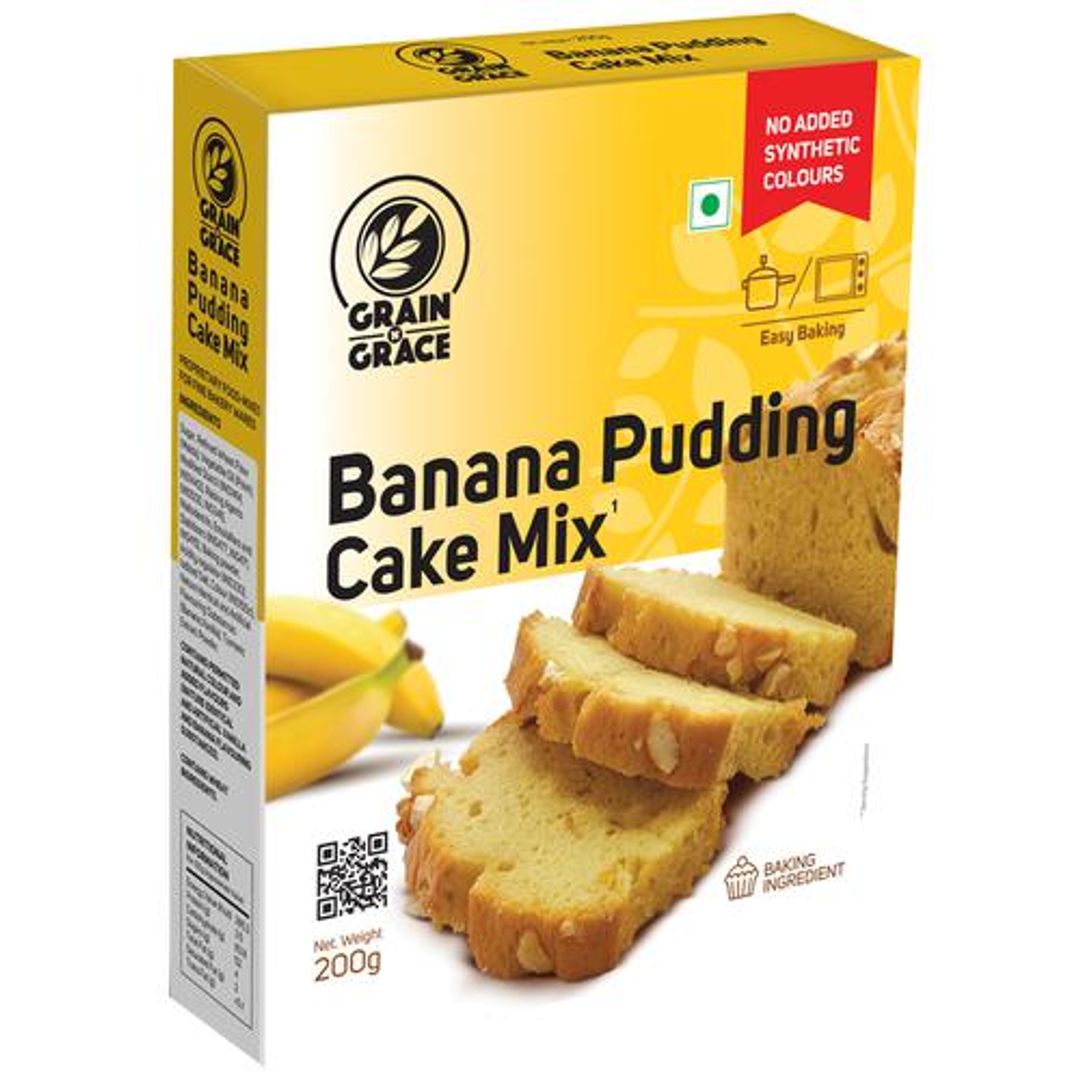 Banana Pudding Cake Mix - Instant Dessert, No Added Colours, For Baking