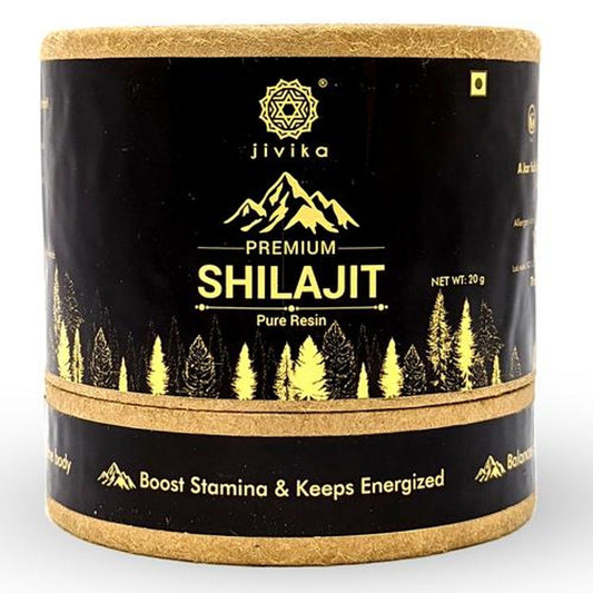 Premium Shilajit - Pure Resin, Vegan, Non-GMO, Preservatives Free, Boosts Stamina