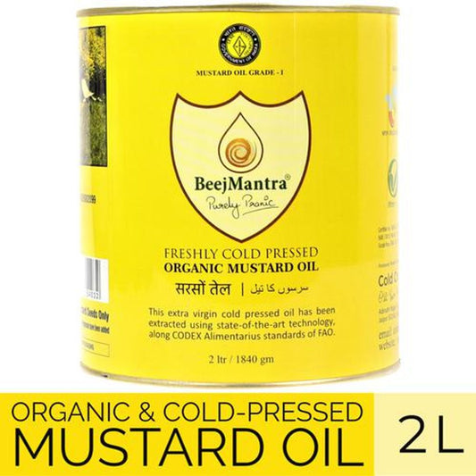 Mustard Oil - Organic, Cold-Pressed, Extra Virgin