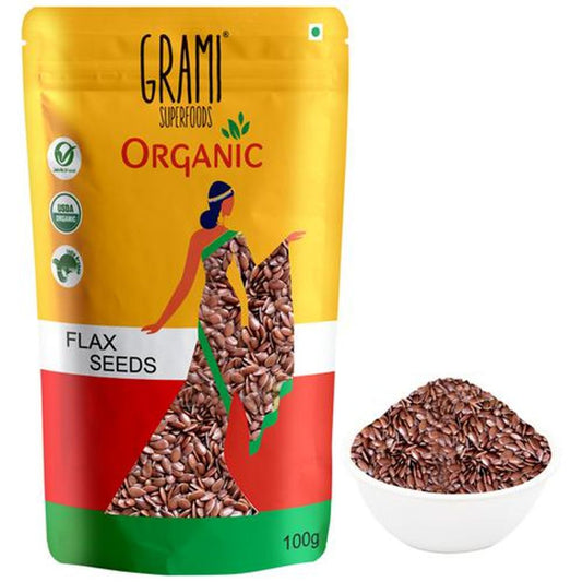 Organic Flax Seeds - Linseeds, Heart Healthy, Rich Dietary Supplement