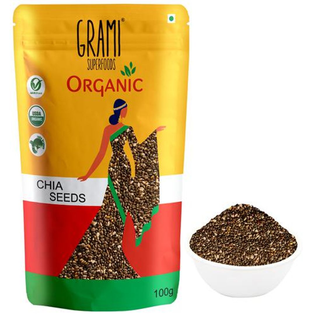 Organic Chia Seeds - Rich Source Of Fibre, Protein & Omega 3