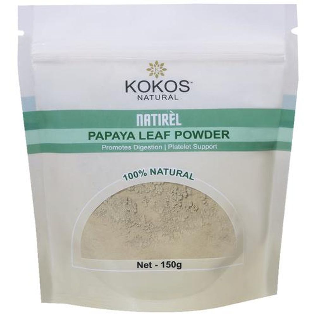 Papaya Leaf Powder - Improves Platelet Count, Helps Skin, Hair & Digestion - TOKO CART