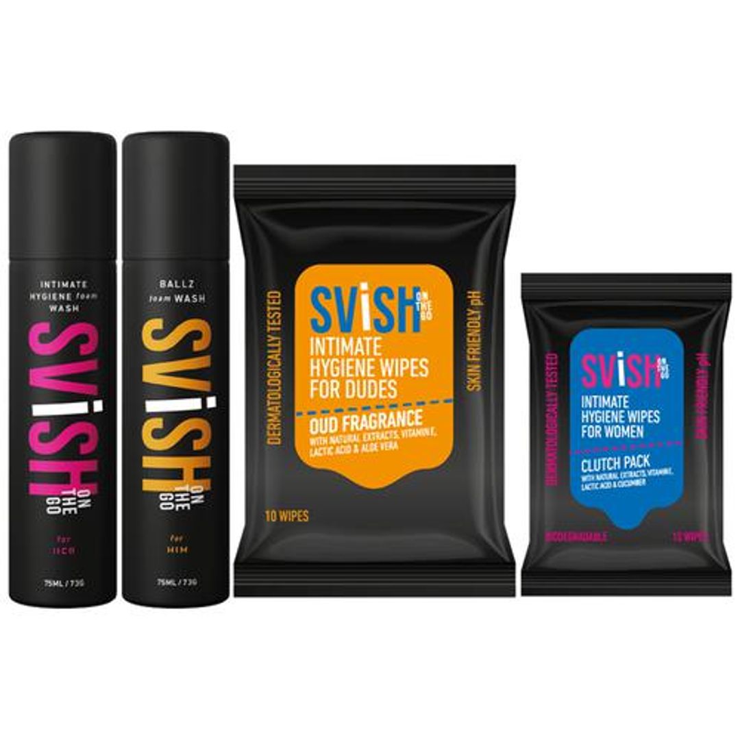 Intimate Hygiene Wipes & Foam Washes - Skin-Friendly, No Paraben, For Men, Women