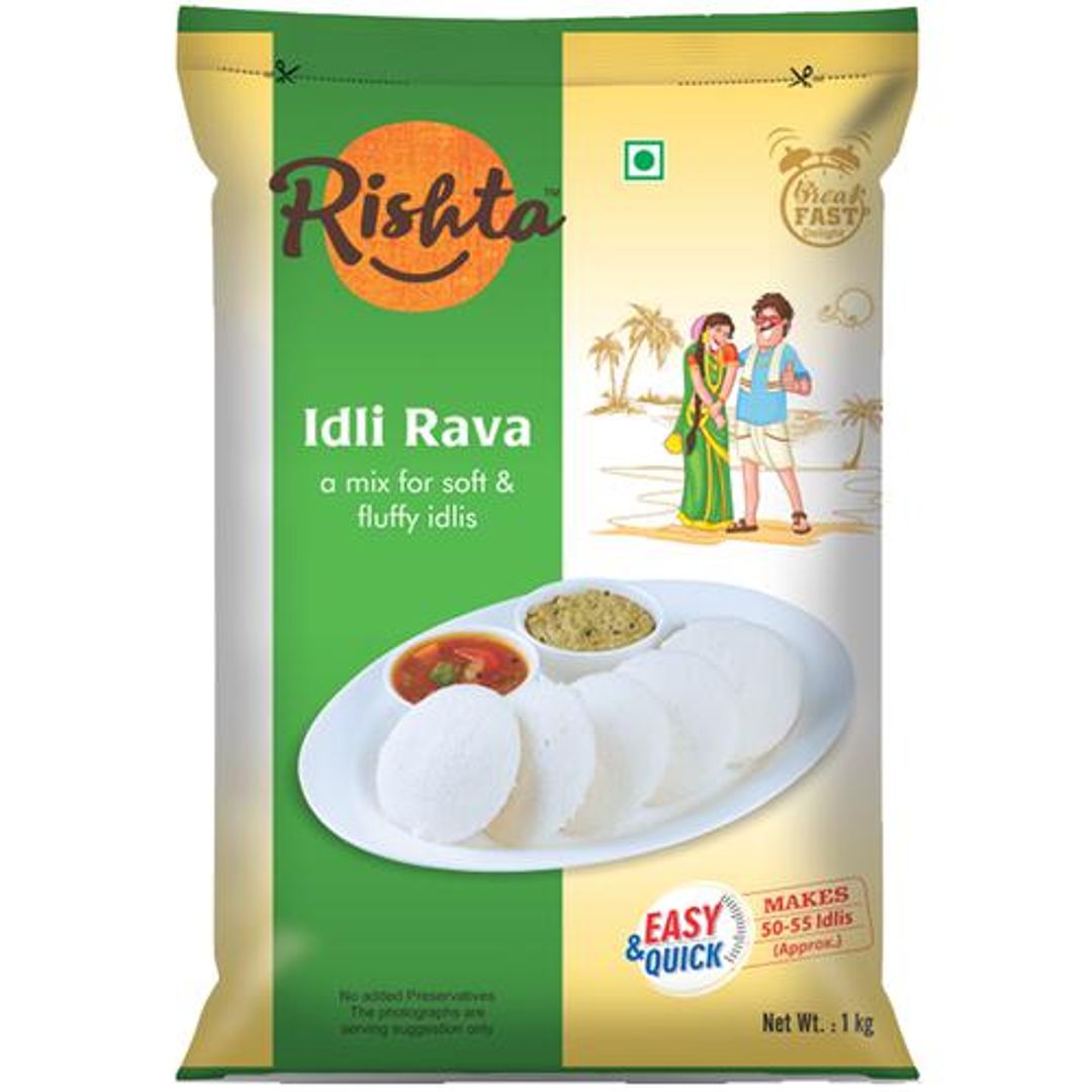 Idli Rava - Premium, Natural, No Preservatives, Healthy Breakfast - TOKO CART