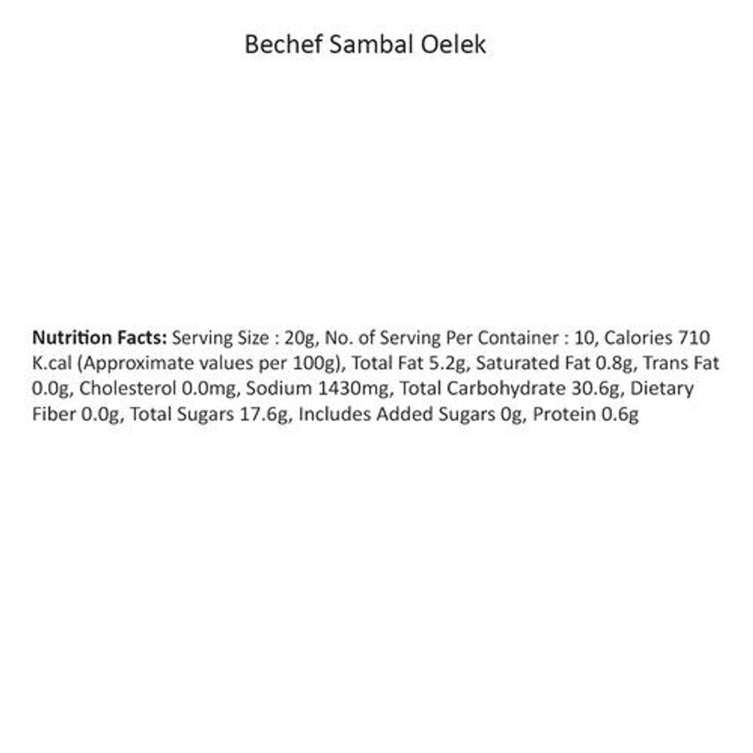 Sambal Oelek - Hand Ground & Sauted Chilli, Garlic, Classic Indonesian, Bold Flavours