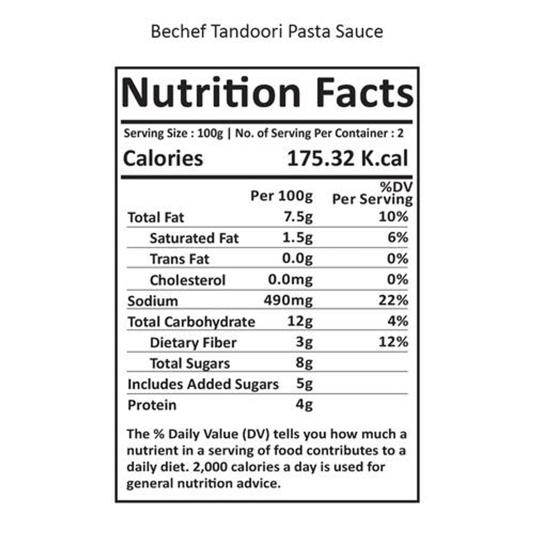 Tandoori Pasta & Sandwich Sauce - Curry Style, Enhances Taste & Flavour, Premium Quality