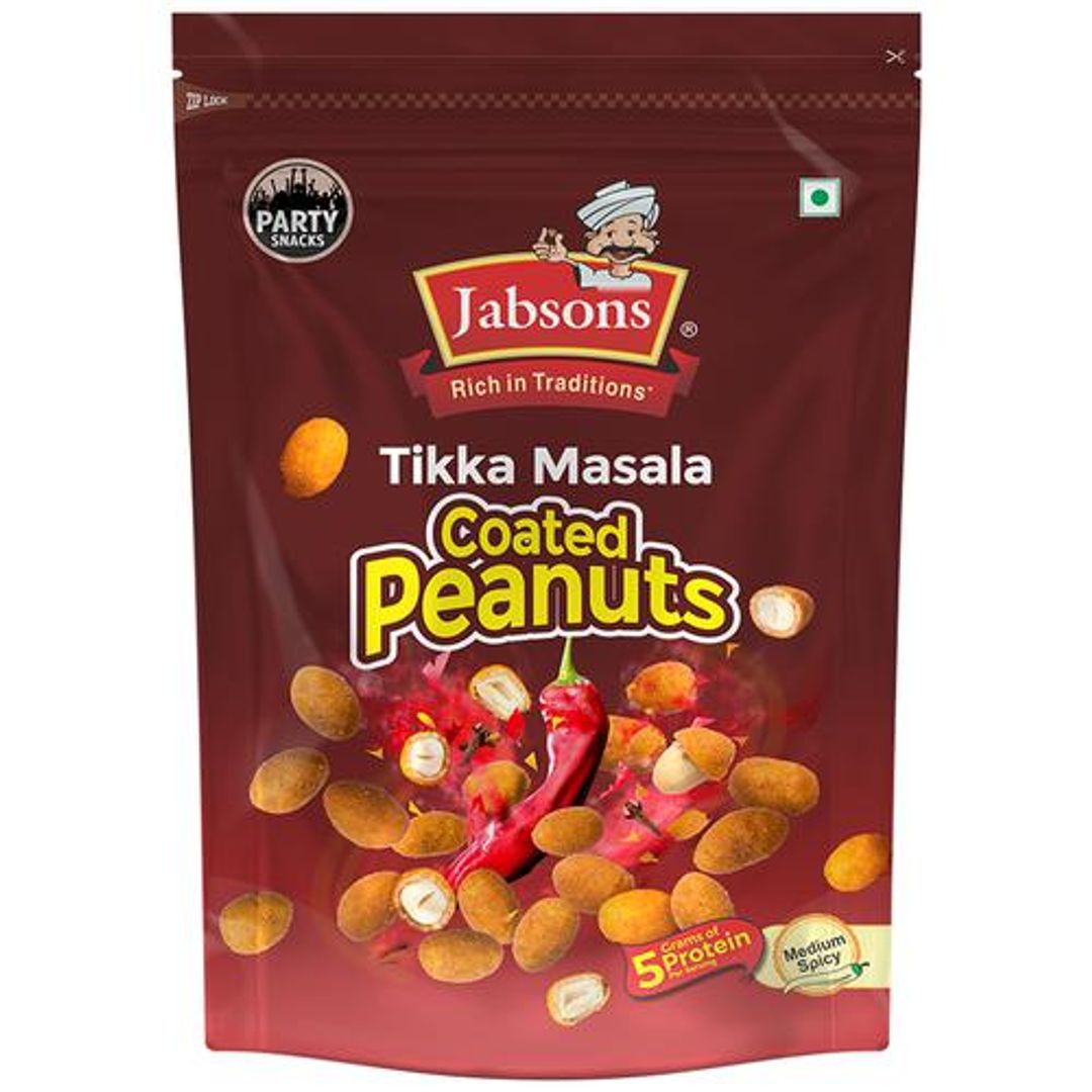 Tikka Masala Coated Peanuts - Medium Spicy, Protein Rich, Traditional Flavour