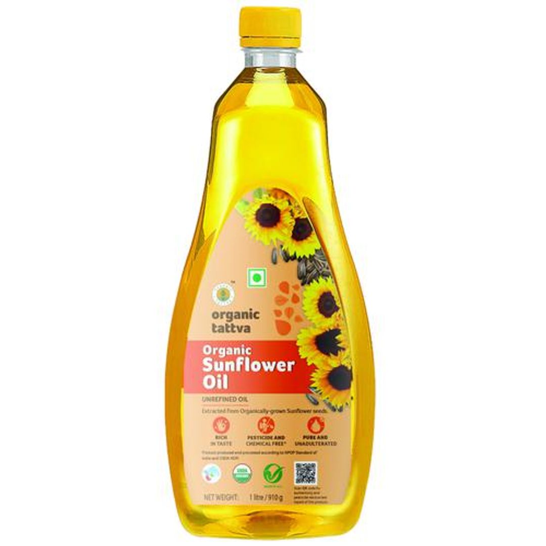 Sunflower Unrefined Oil - Easy To Digest, Promotes Heart Health