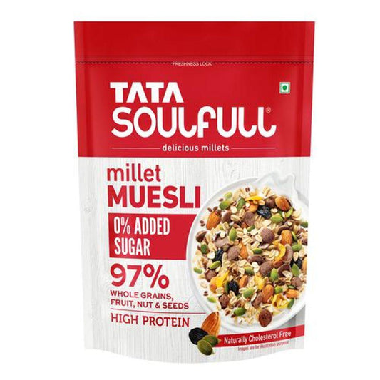 0% Added Sugar Millet Muesli, High Protein, Rich in Fibre