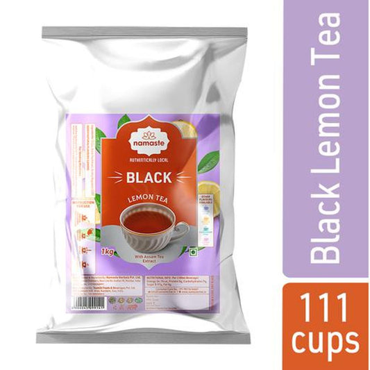 Instant Tea Premix, Black Lemon Assam Tea Powder - Value Pack, Vending Machine, Ready Mix