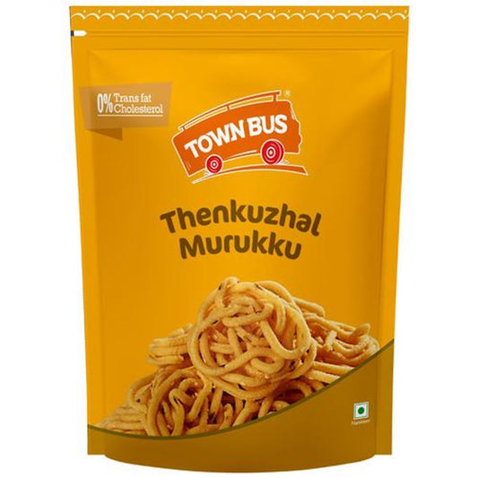 Thenkuzhal Muruku - Namkeen Snack, No Transfats Or Cholesterol, Evening Snack