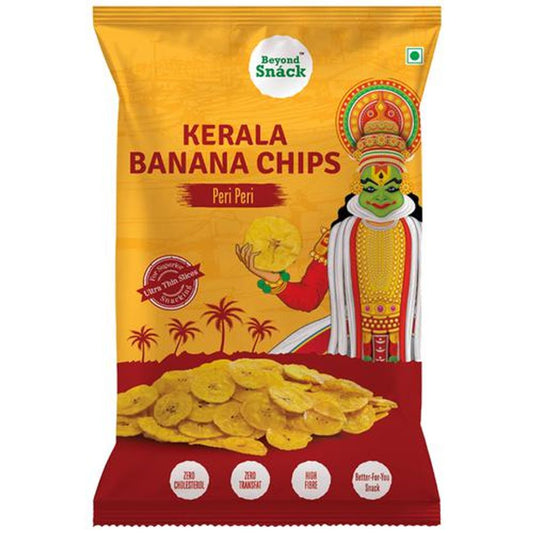 Kerala Banana Chips - Peri Peri Flavour, Thin & Crispy, Zero Cholesterol