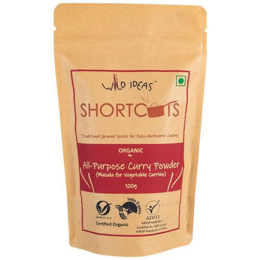 Shortcuts All Purpose Curry Powder - Organic, Authentic Taste, Grounded Spices Mix