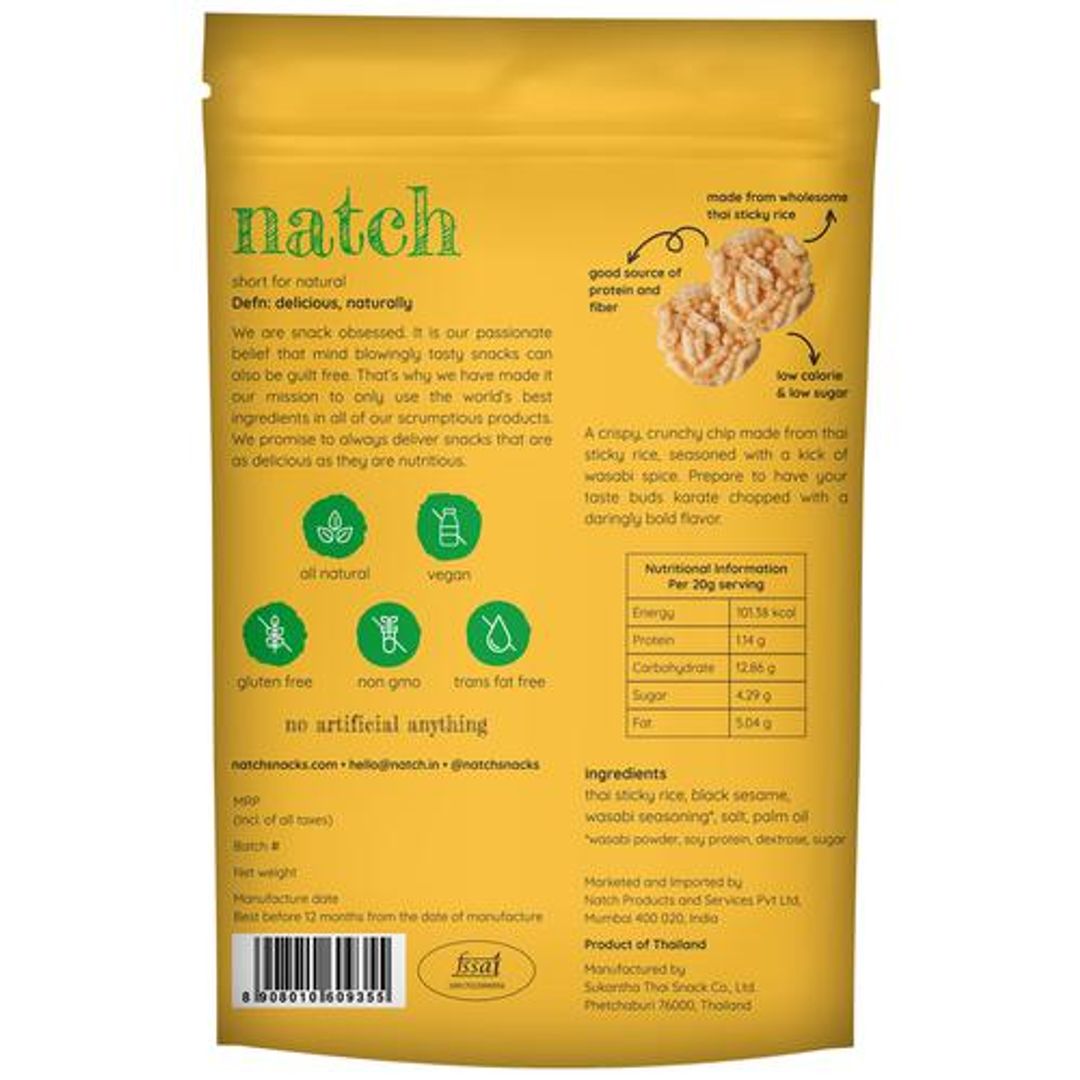 Thai Rice Chips - Wasabi, Natural, Plant Based, Gluten Free